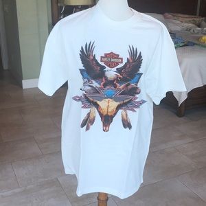 Harley-Davidson white tee shirt